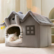 Kuscheliges Katzenhaus, Katzenhaus, Katzenhaus bequem, Katzenhaus gemütlich, Katzenhaus weich, Katzenhaus komfortabel, Katzenhaus warm, Katzenhaus stilvoll, Katzenhaus modern, Katzenhaus für Katzen, Katzenhaus für kleine Katzen, Katzenhaus für große Katzen, Katzenhaus für Katzenliebhaber, Katzenhaus kuschelig, Katzenhaus weich gepolstert, Katzenhaus sicher, Katzenhaus langlebig, Katzenhaus robust, Katzenhaus grau-weiß, Katzenhaus braun-weiß, Katzenhaus , Katzenhaus für Entspannung, Katzenzuhause, DogFreund